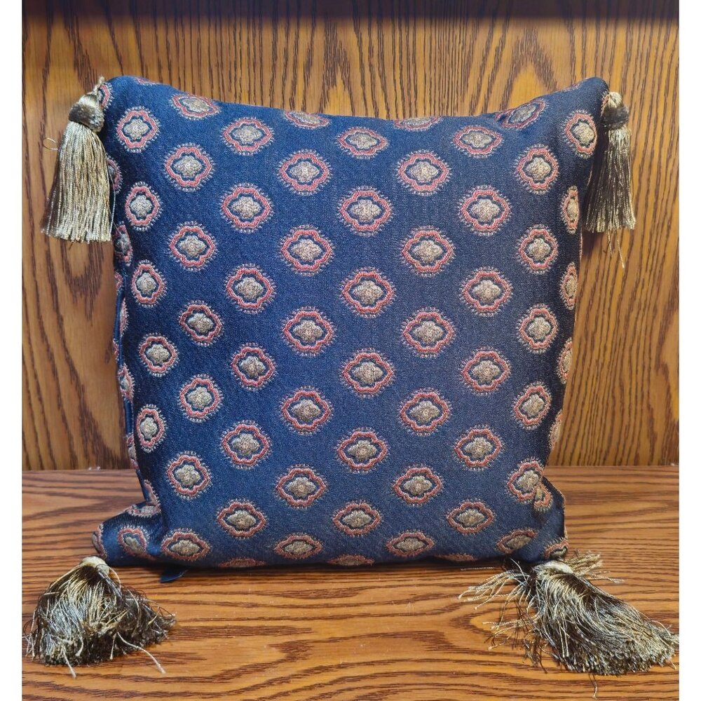 Borgata Baroque Tapestry Fringe Throw Pillow